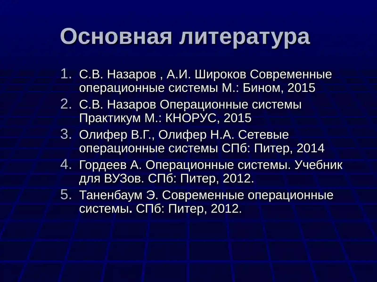 Архитектура операционной системы 2