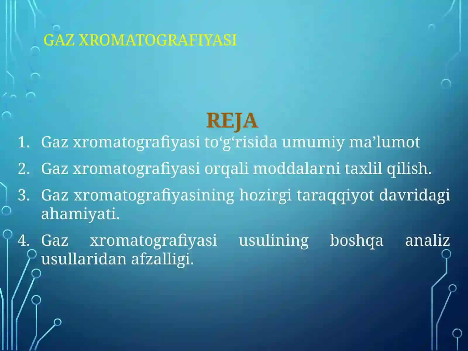 Gaz xromatografiyasi usullari 2