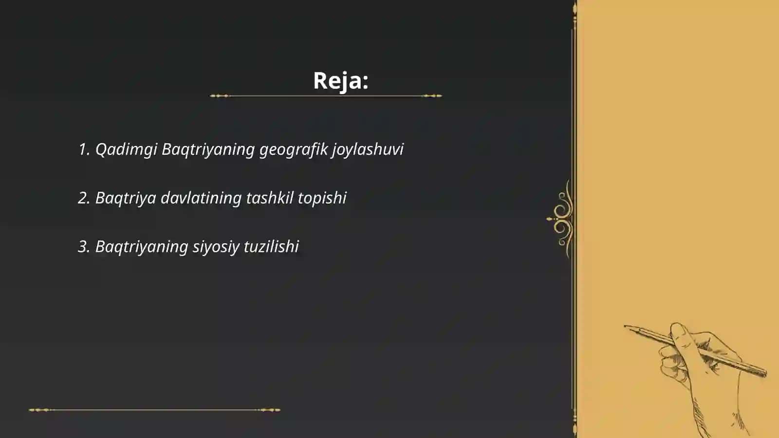 Qadimgi Baqtriya davlati 2