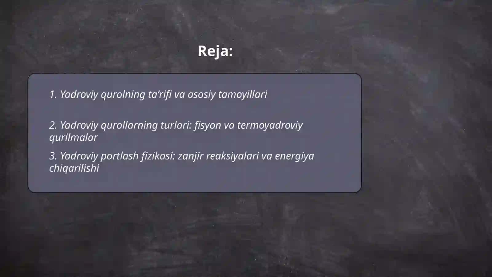 Yadroviy qurol va uning tavsifi 2