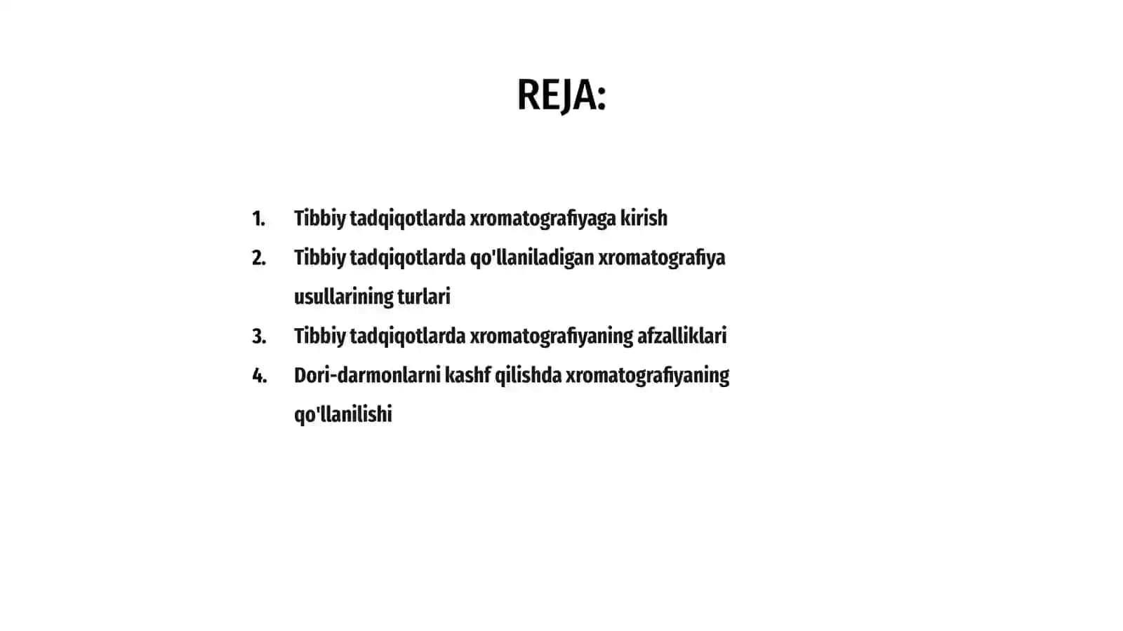 Xromotografiyaning tibbiy izlanishlardagi imkoniyatlari 2