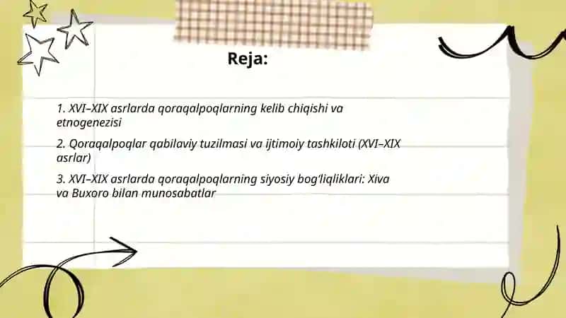 XVI XIX asrlarda qoraqalpoqlar 2