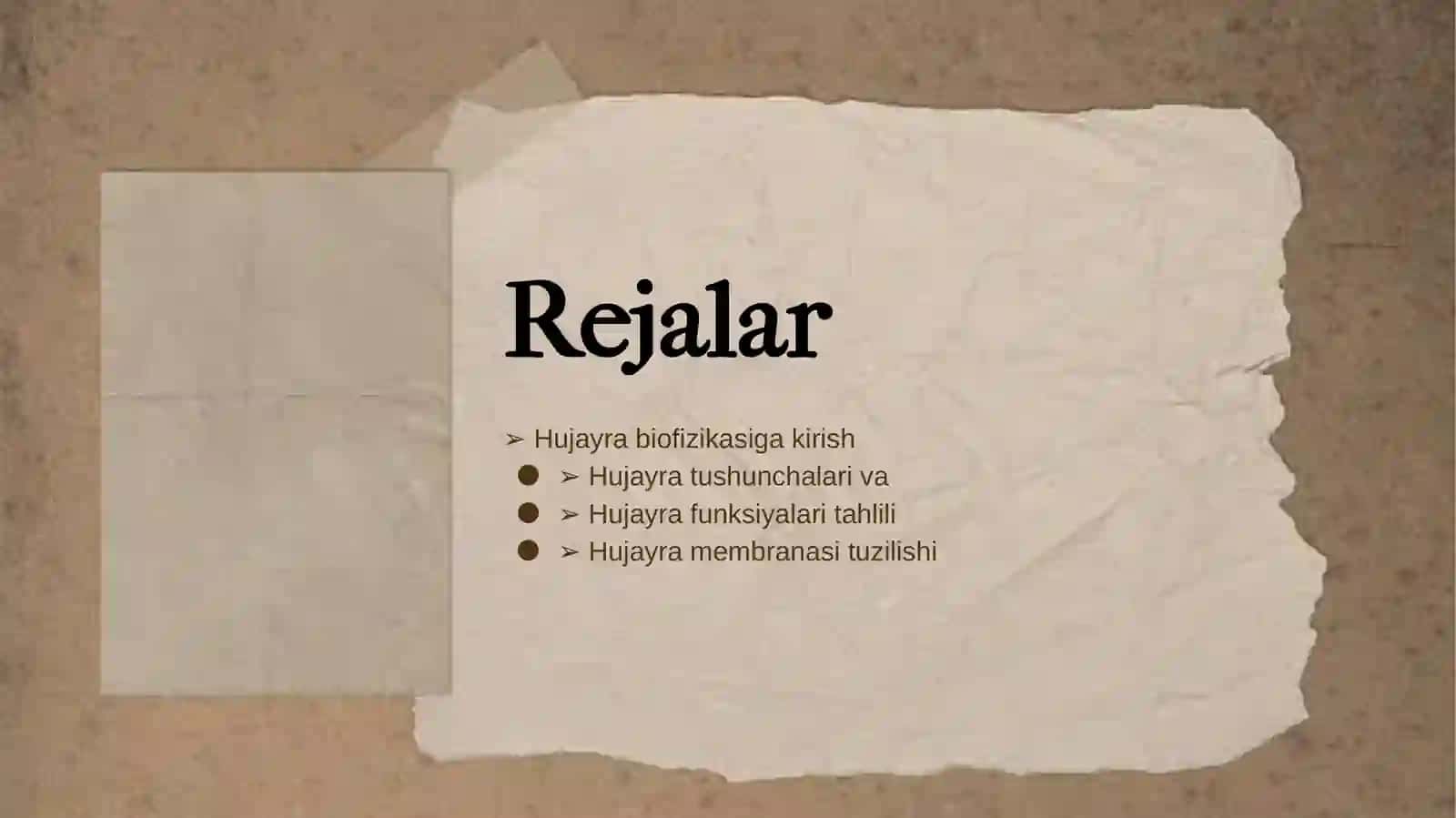 HUJAYRA BIOFIZIKASI 2