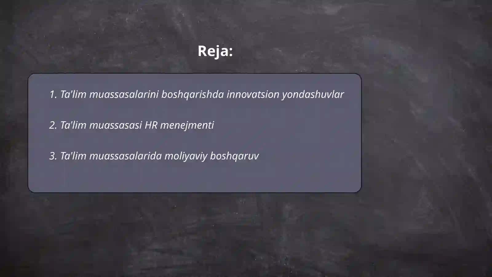 Ta'lim muassasasi menejmenti 2