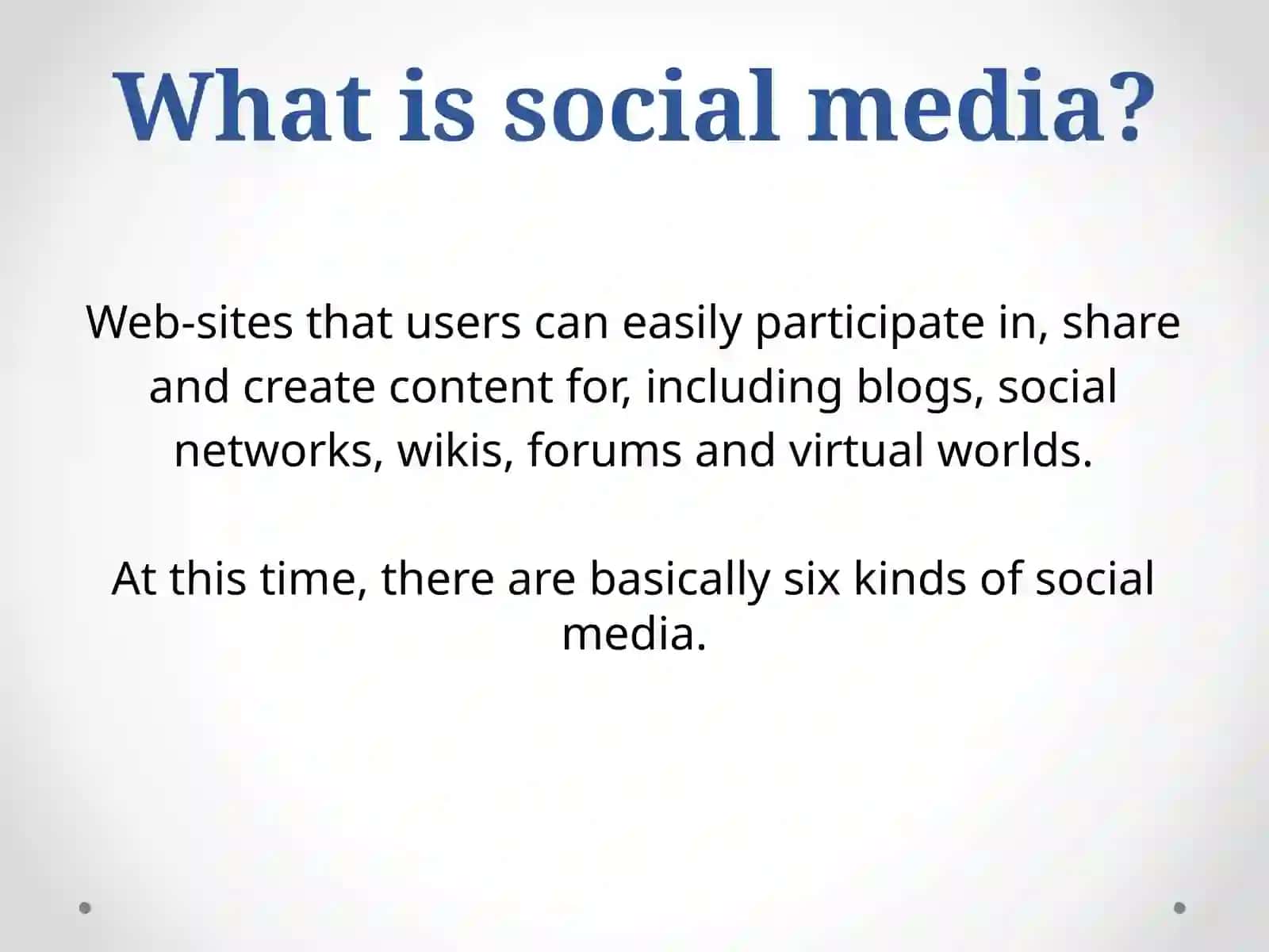 About Social media 2