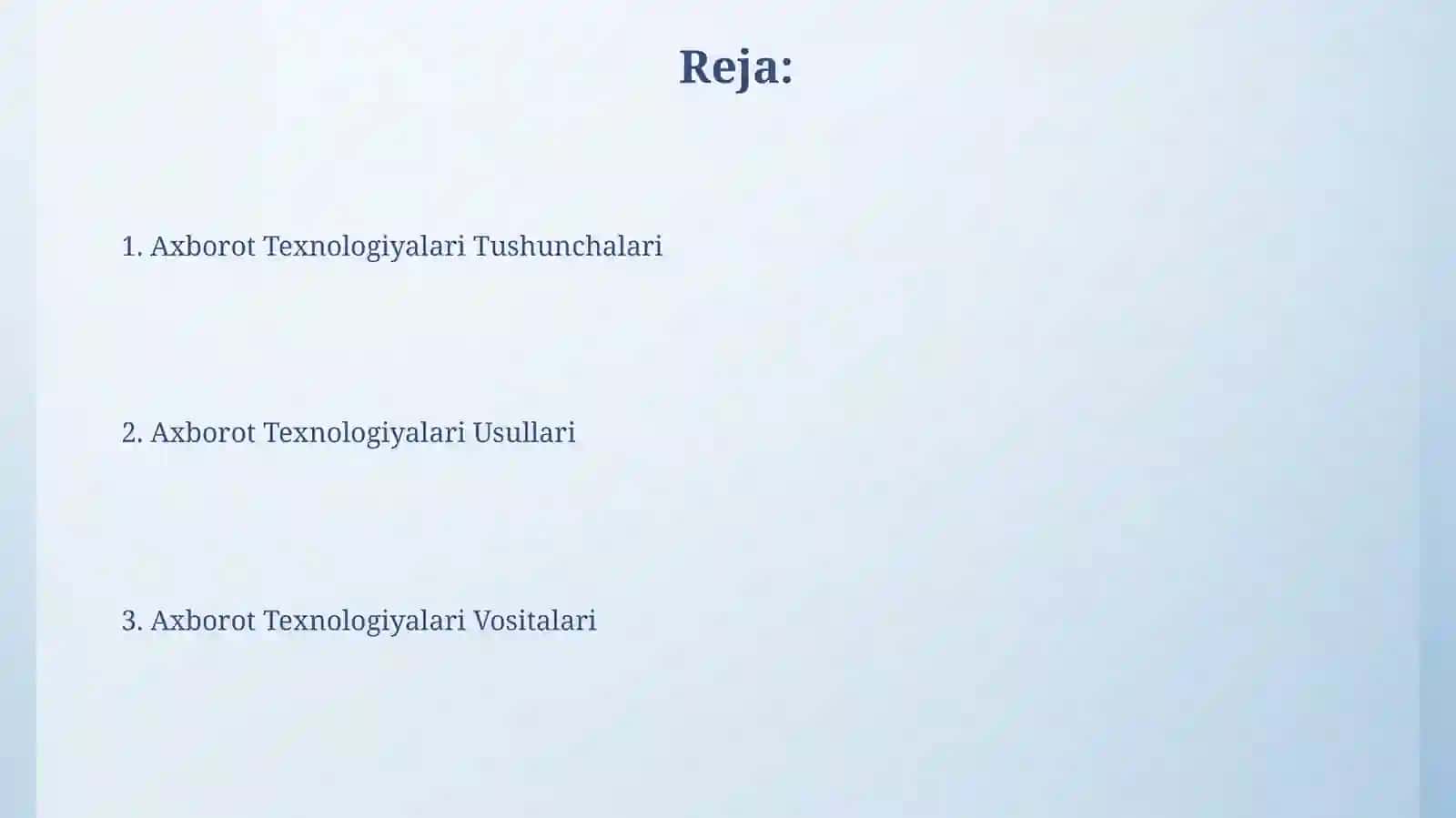 Axborot Texnologiyalari Tushunchalari 2
