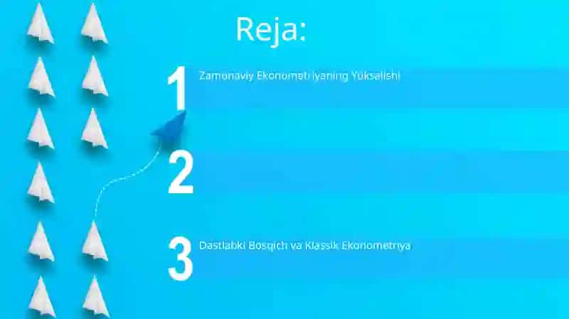 Zamonaviy Ekonometriya fanining rivojlanishi 2