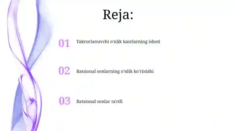 Ratsional sonlar ta'rifi 2