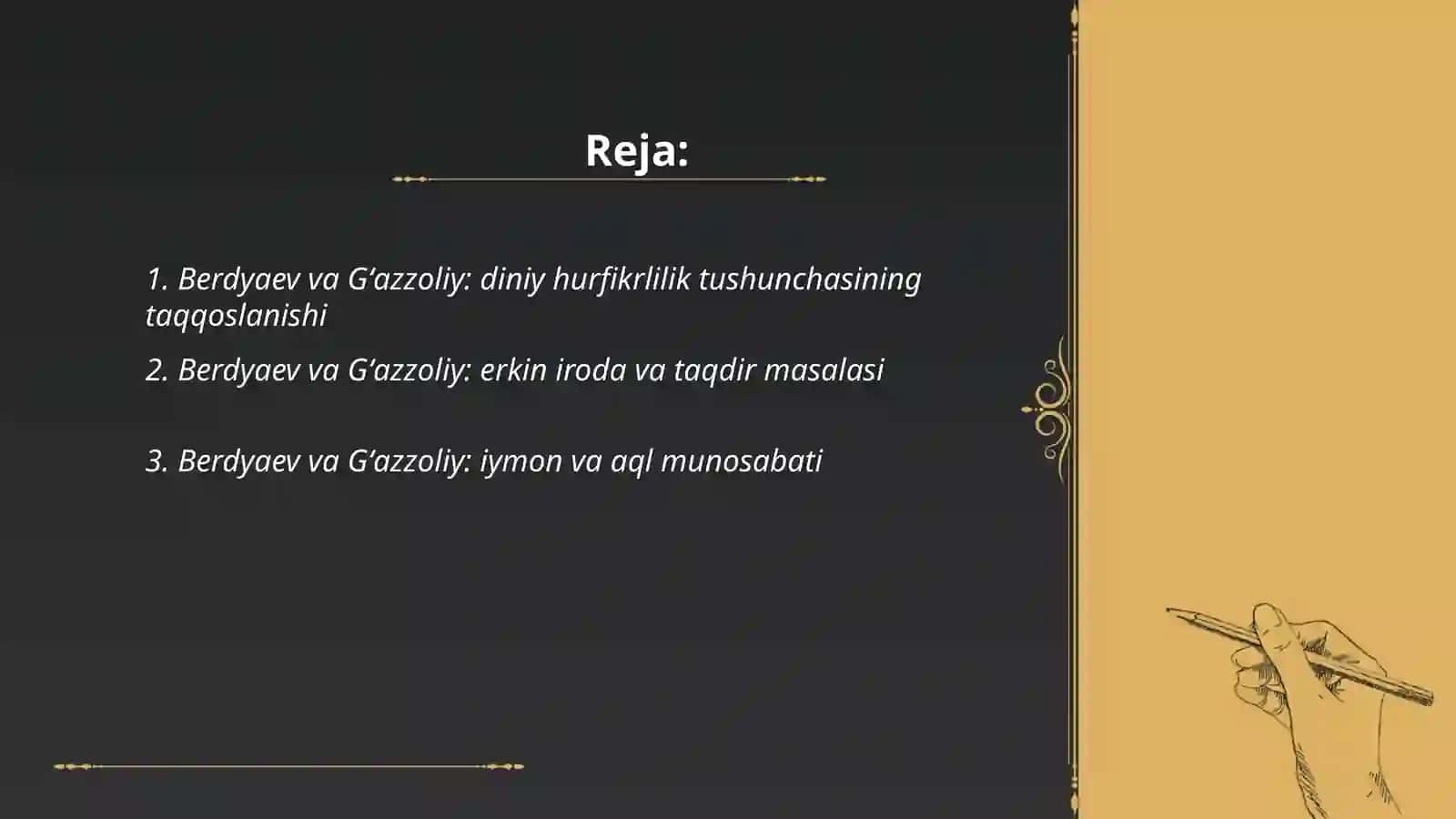 Din va hurfikrlilik 2