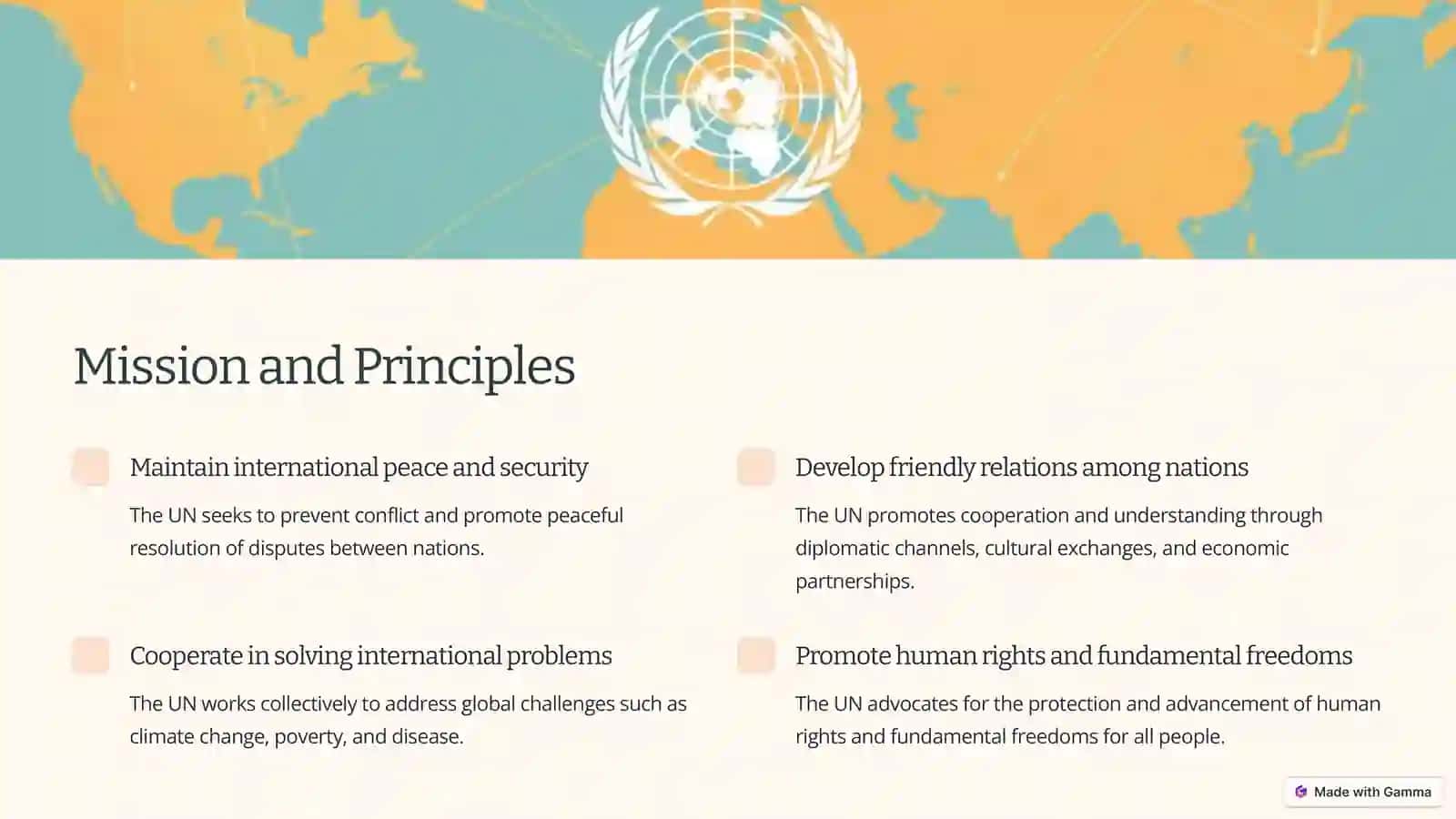 The United Nations A Global Force for Peace and Progress 2
