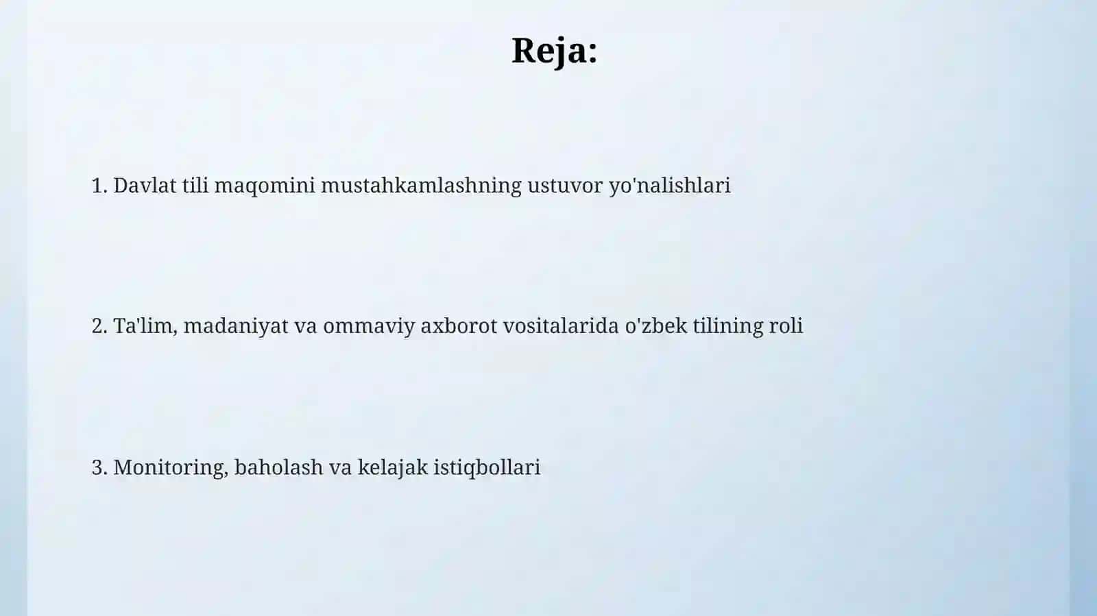 Davlat tili va uning maqomini oshirishning asoslari 2