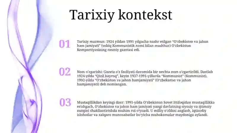 O'zbekiston Va Jahon Ham Jamiyati 2