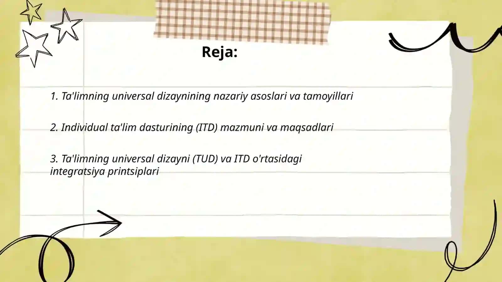 Ta'limning universal dizayni va individual ta'lim dasturi 2