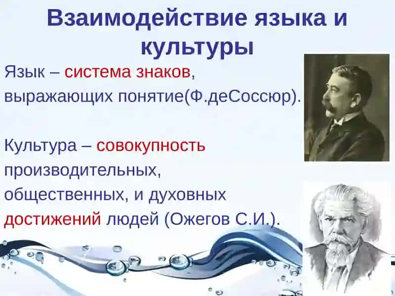 Взаимодействие языка и культуры 2