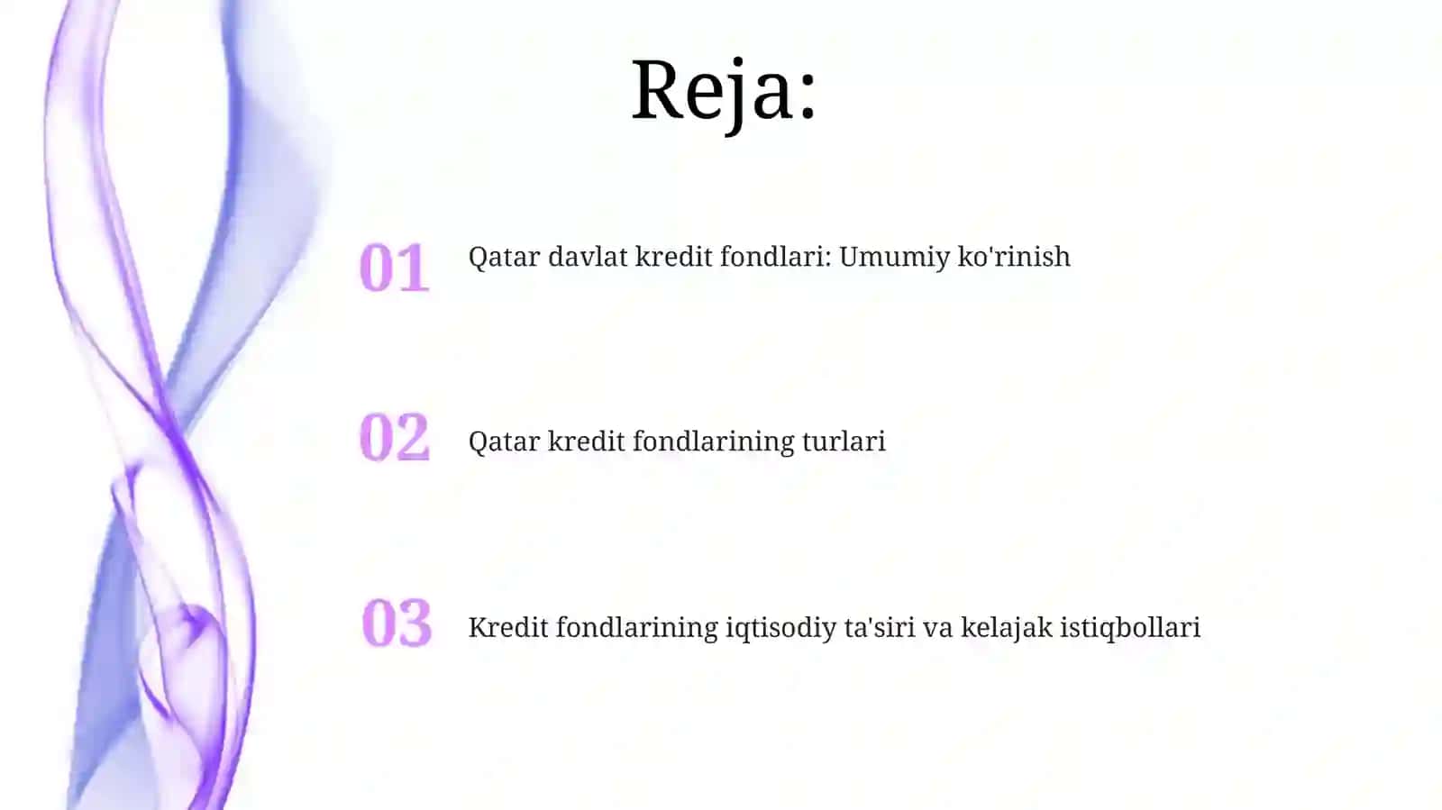 Qatar davlatining kredit pullari va ularning turlari 2