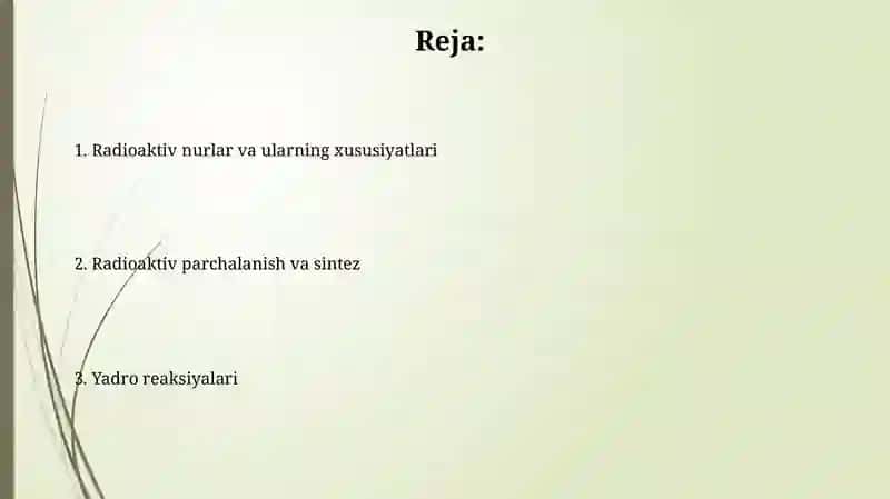 Radioaktiv nurlar, ularning xossalari 2