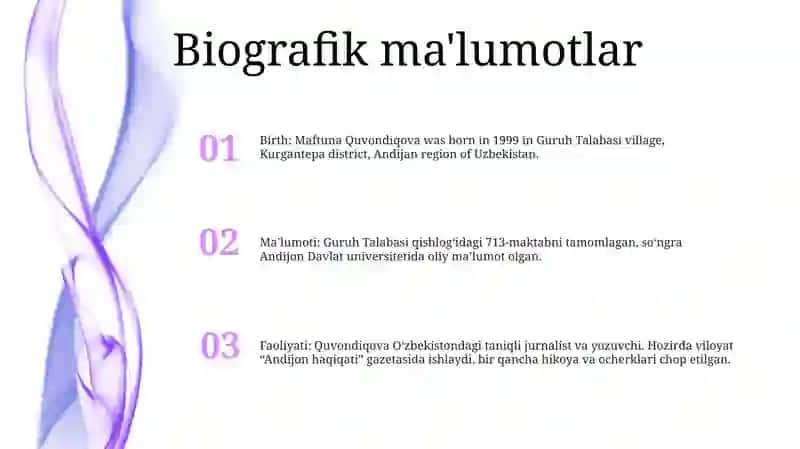 Guruh Talabasi Quvondiqova Maftuna 2