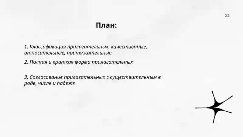Имя прилагательное 2