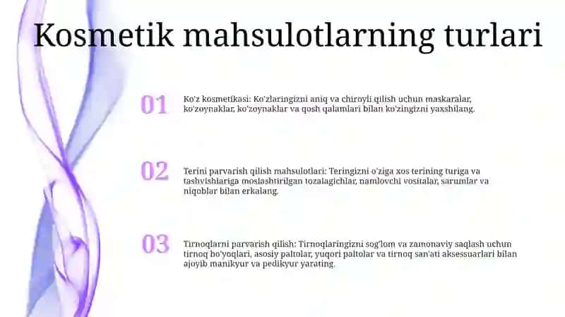 Kosmetika Mahsulotlari 2