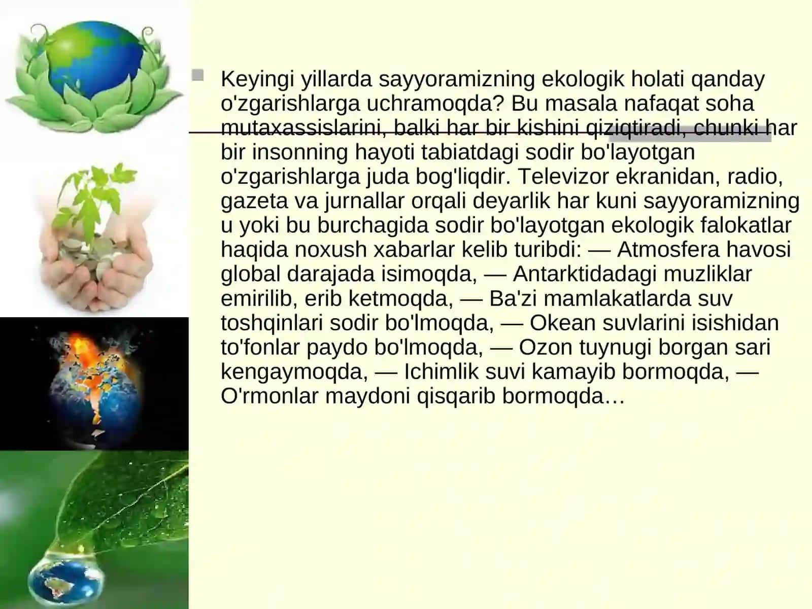 Ekologiya va atrof-muhit 2