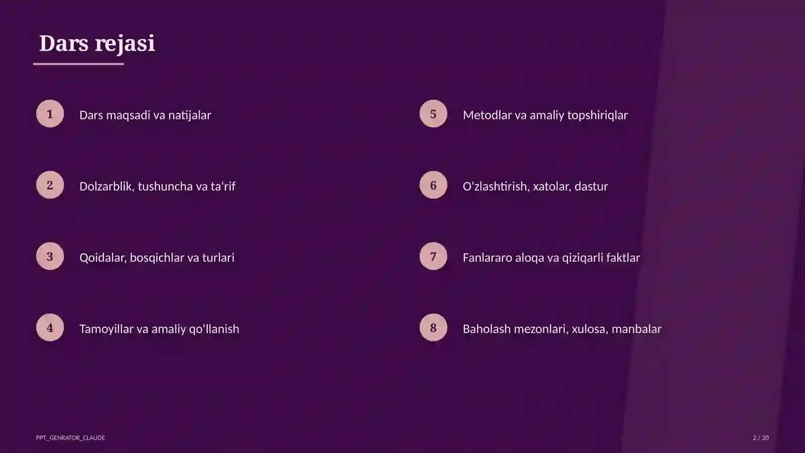 Sinuslar va kosinuslar teoremasi (9-sinf) 2