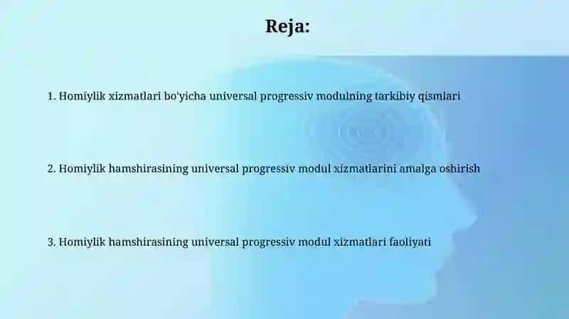 Patronaj xizmatining universal progressiv moduli 2