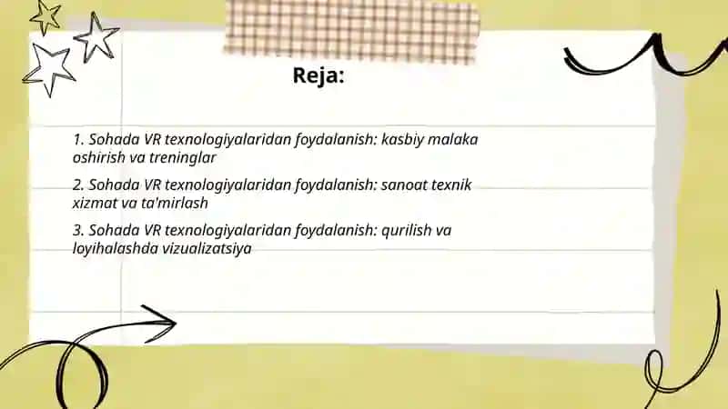 Sohada VR texnologiyalaridan foydalanish 2