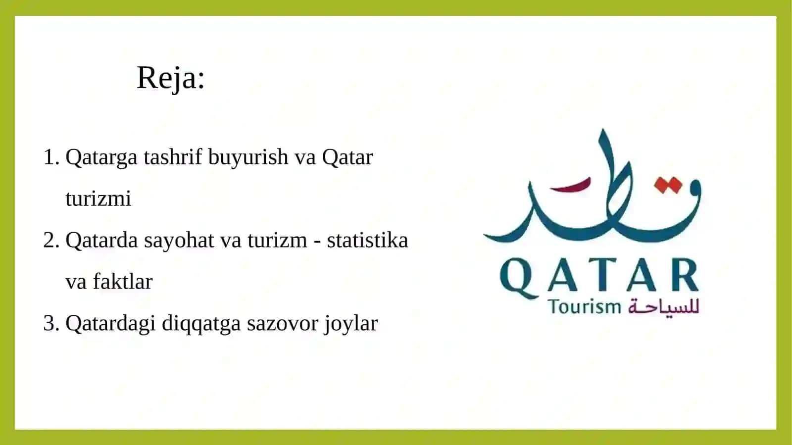 Qatarning yirik turistik markazlari 2