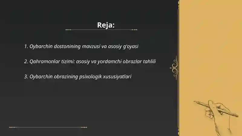 Oybarchin dostoni tahlili 2
