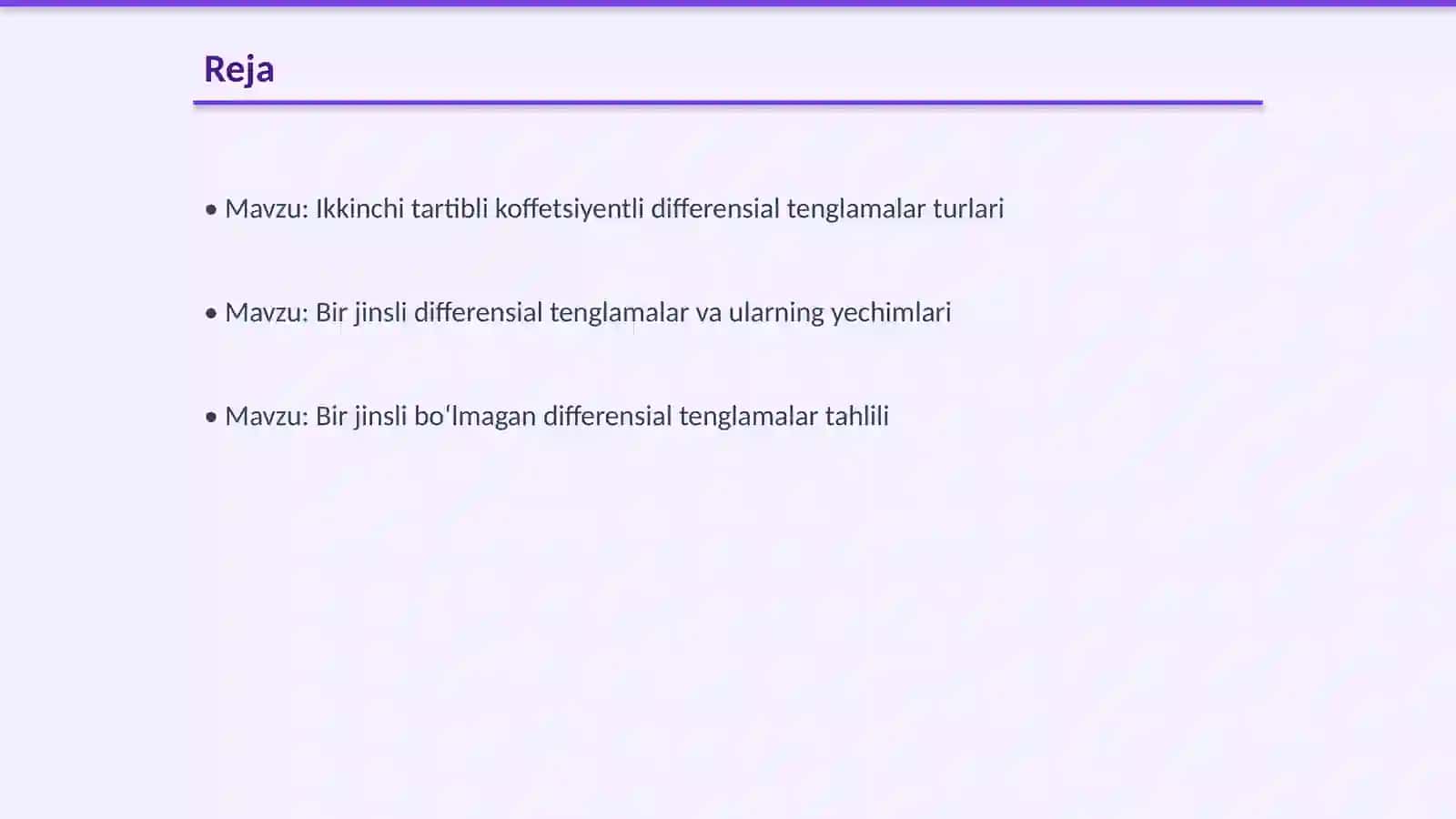 Ikkinchi tartibli koffetsiyentli differensial tenglamalar 2