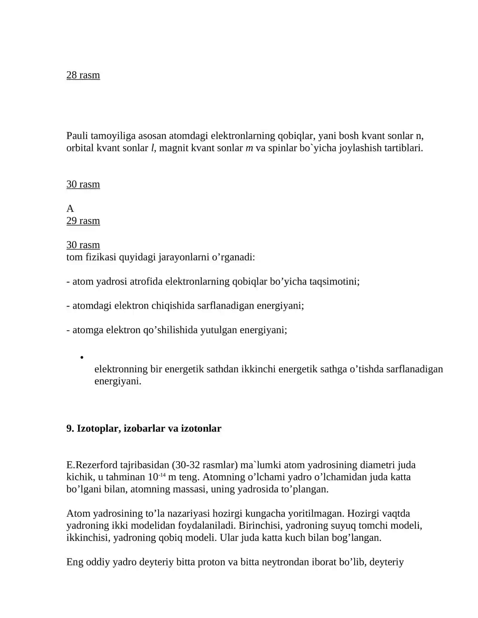 Ingichka atomlar dastasi 2