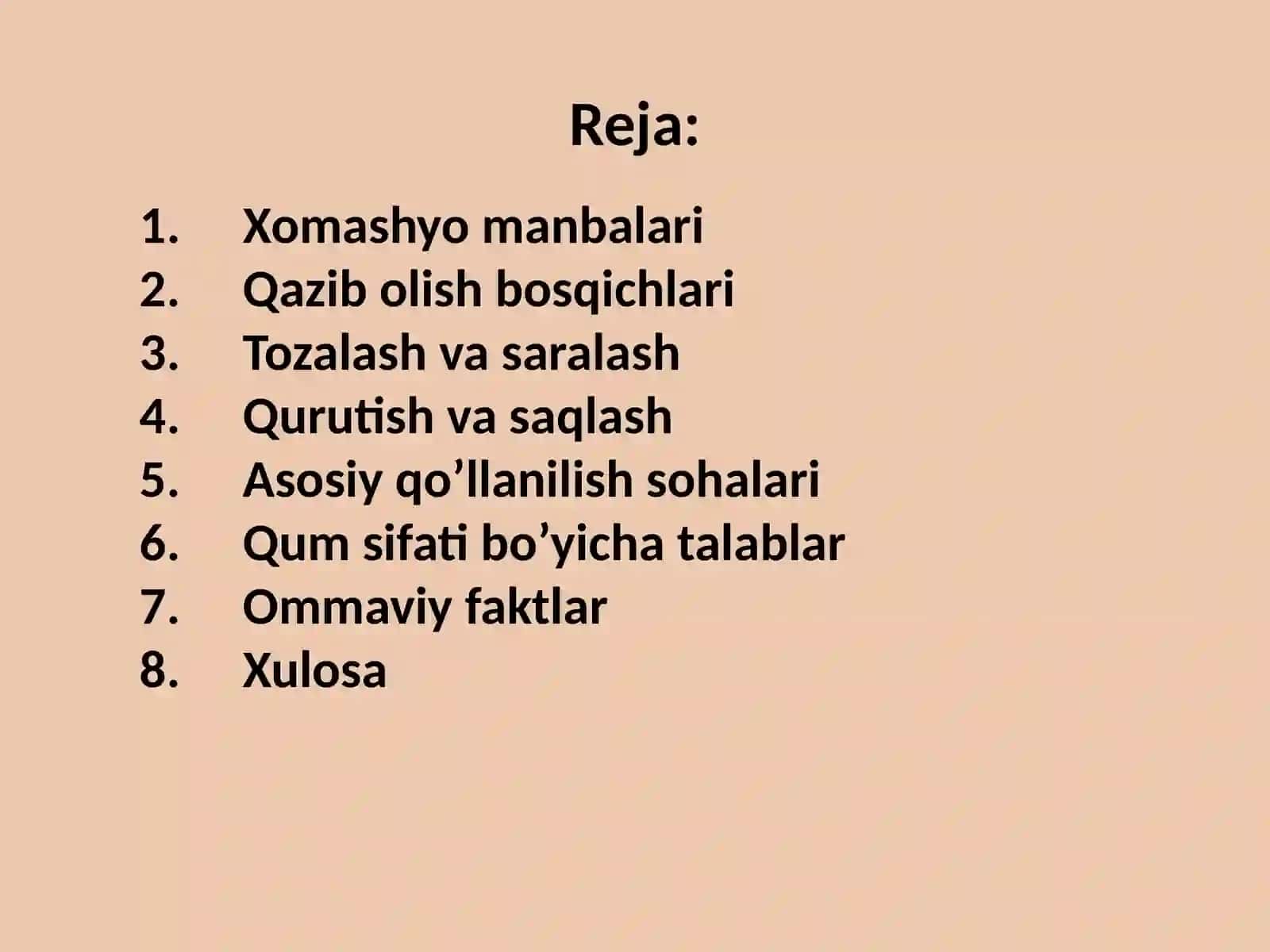 QUM ISHLAB CHIQARISH TEXNOLOGIYASI 2