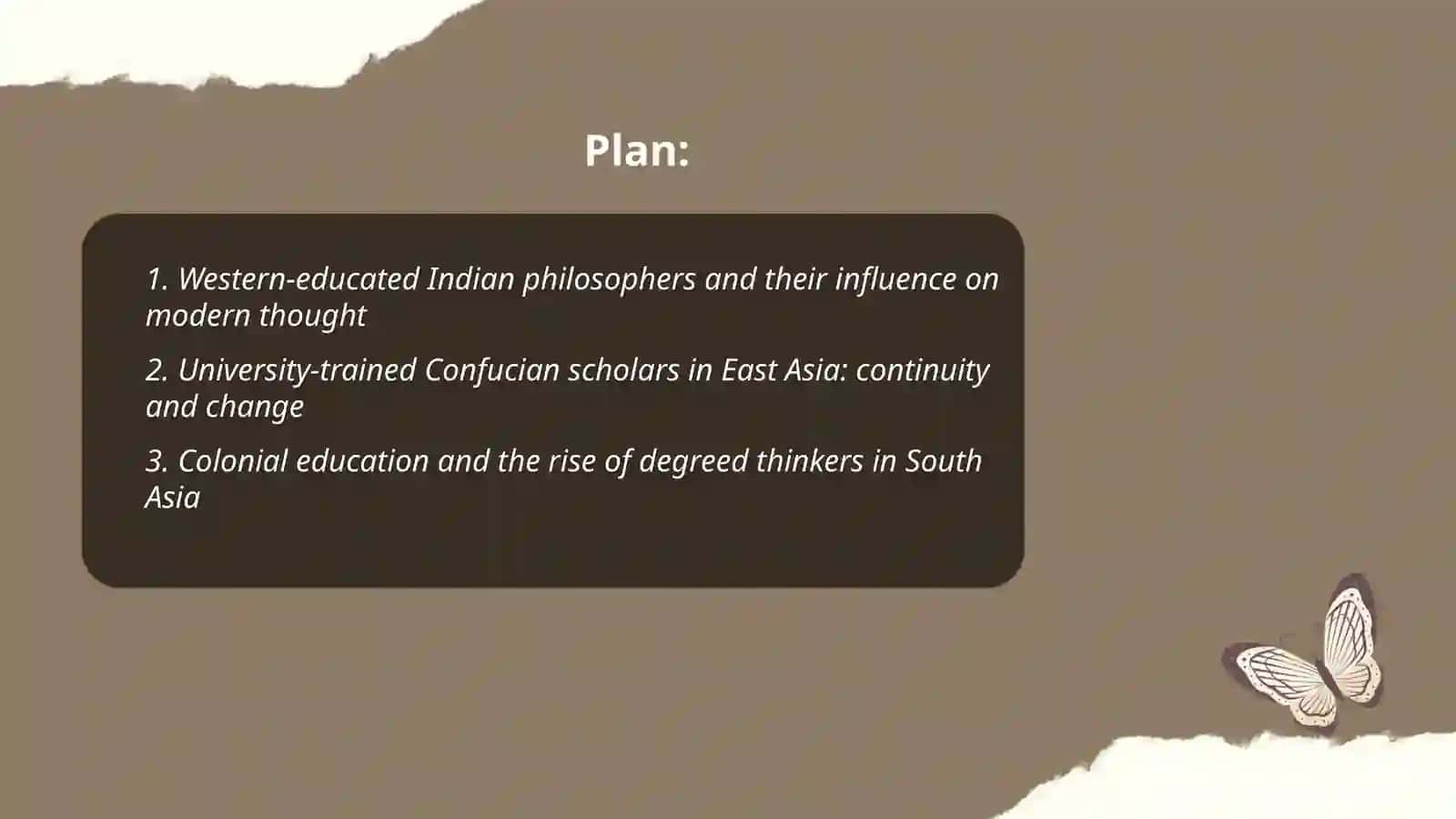Degreed thinkers of the East 2