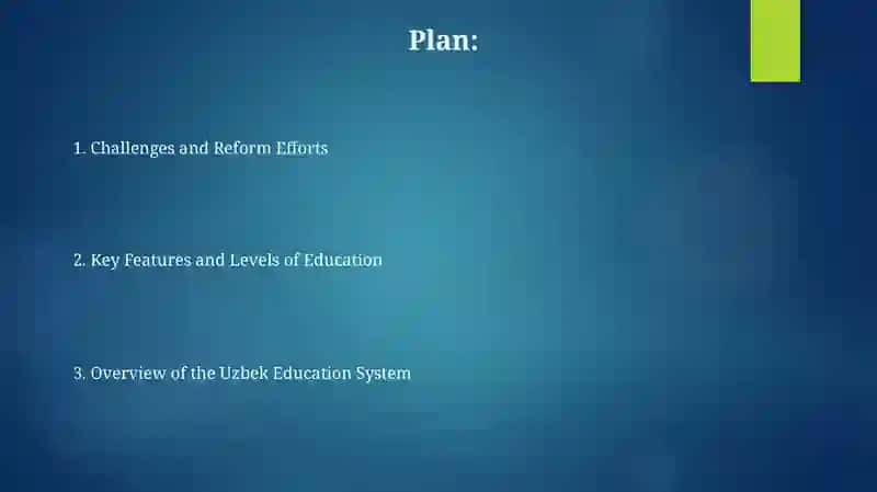 Overview of the Uzbek Education System 2
