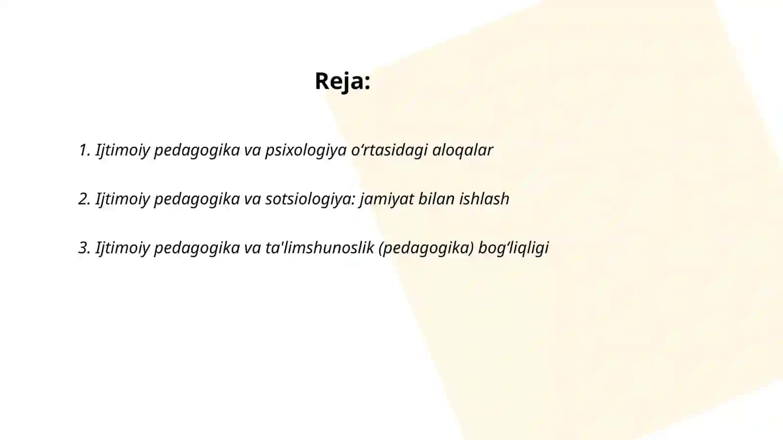 Ijtimoiy pedagogika va psixologiya 2