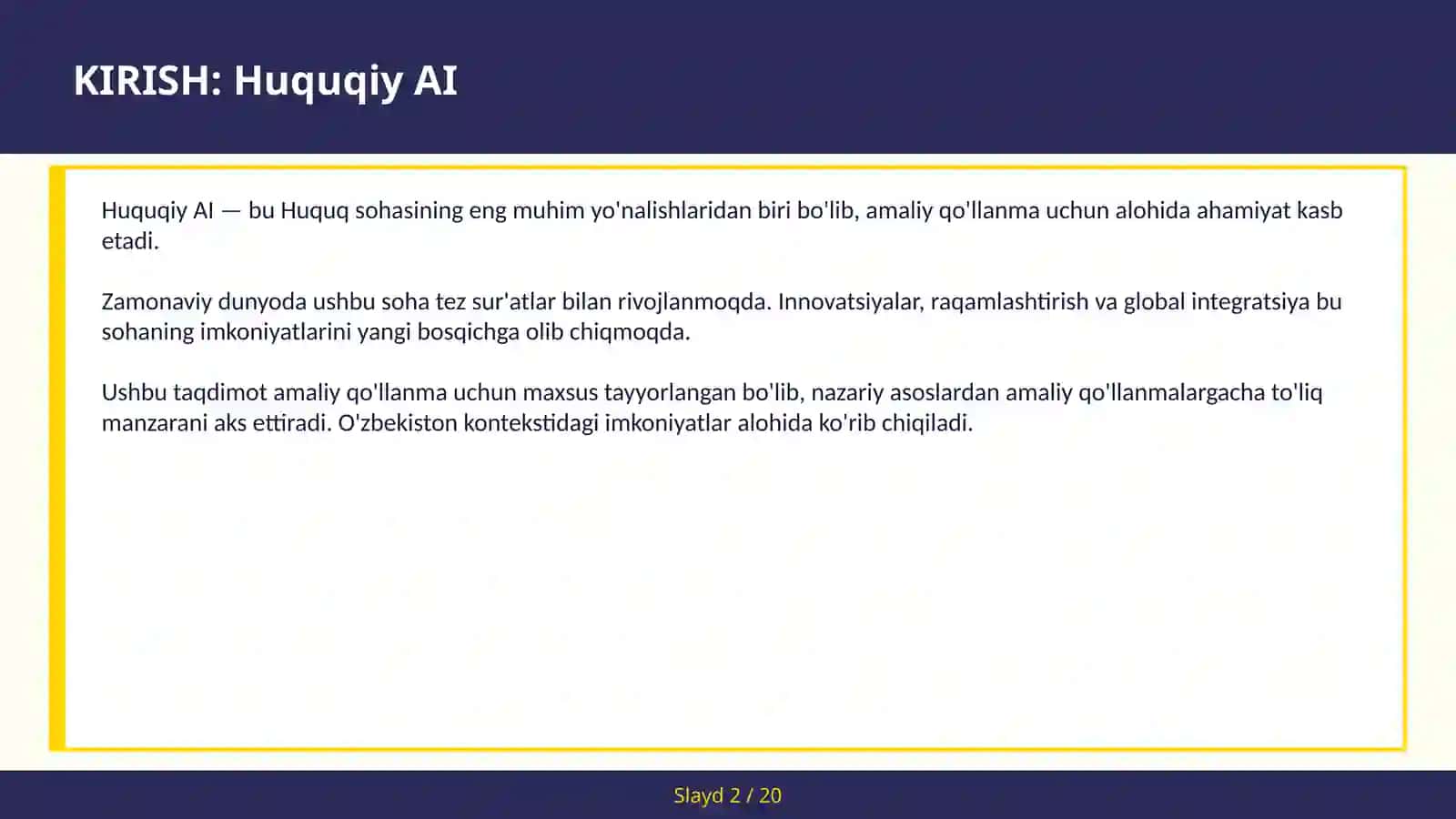 Huquqiy AI 2