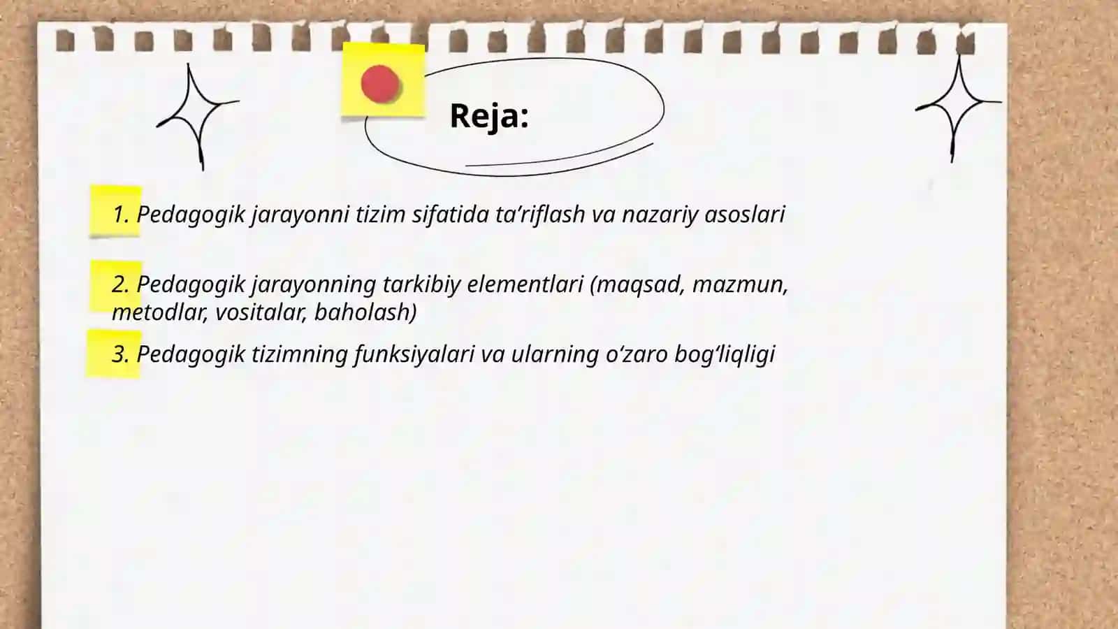 Pedagogik Jarayon Tizim Sifatida 2
