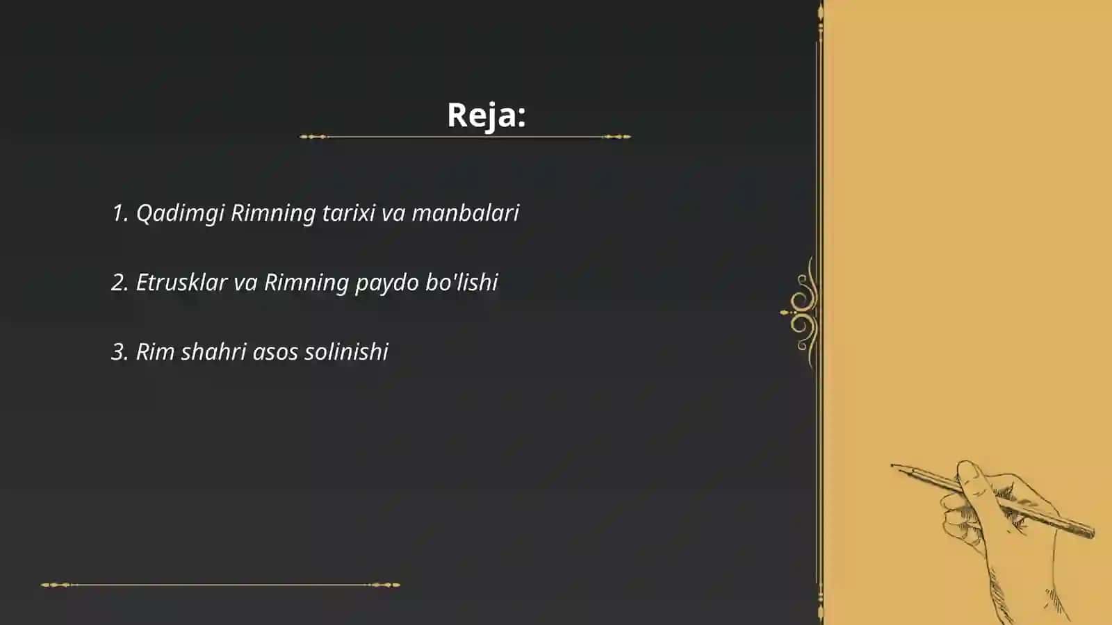 Qadimgi Rim Tarixiga Kirish 2