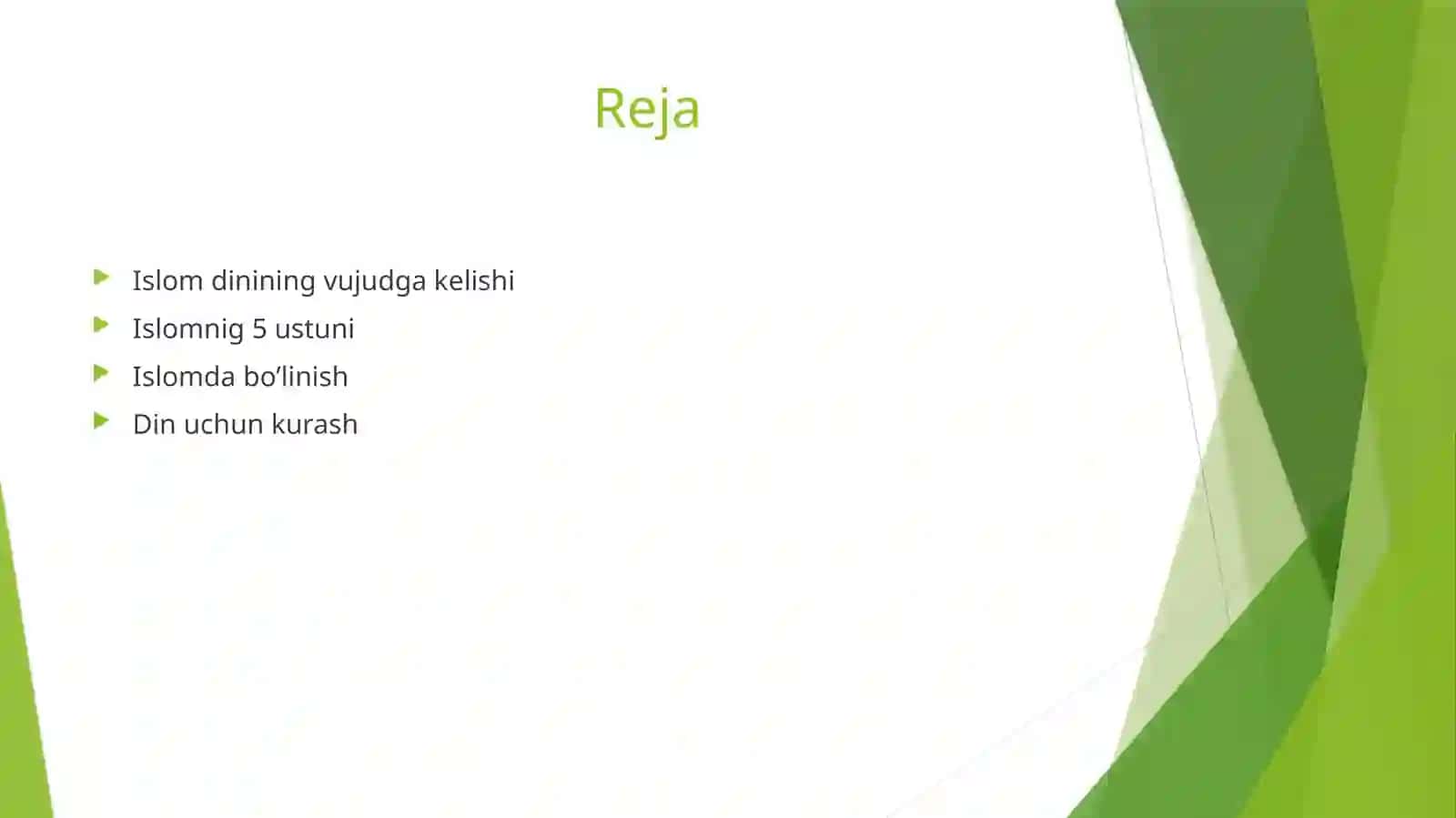 Islom Dinining Vujudga Kelishi 2