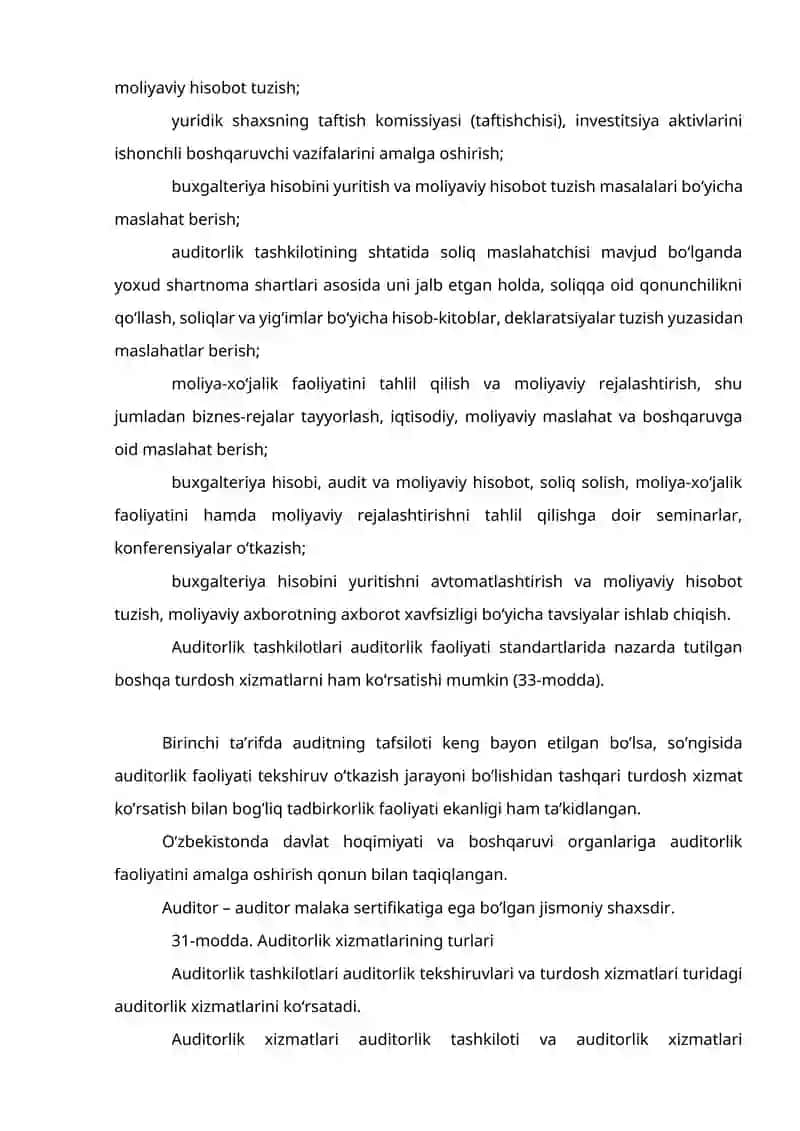 Auditga umumiy tavsif 2