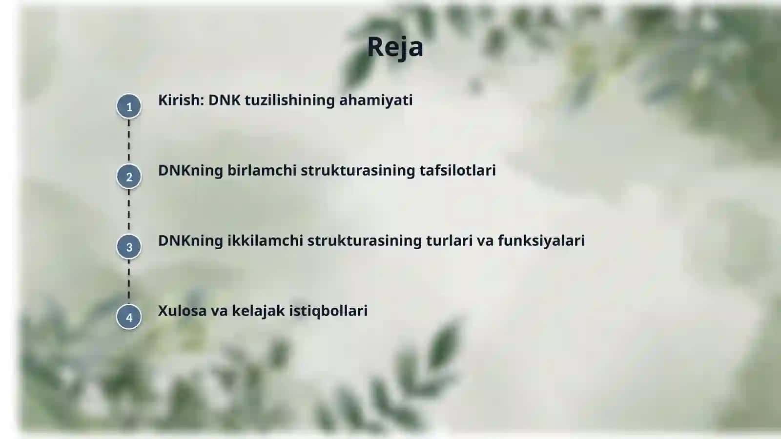DNKning birlamchi va ikkilamchi strukturalari 2