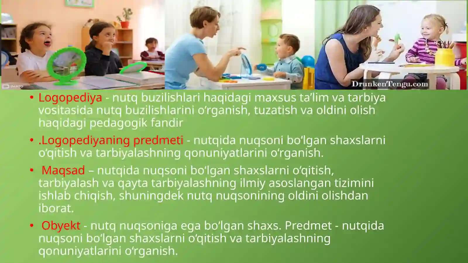 NUTQIDA NUQSONI BO’LGAN BOLALAR 2