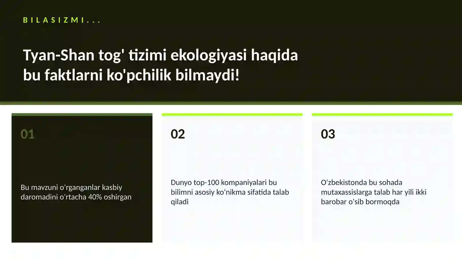 Tyan-Shan tog' tizimi ekologiyasi 2
