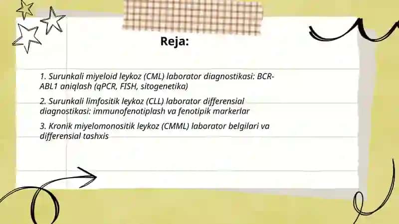 Surunkali leykozlar laborator differensial diagnostikasi 2