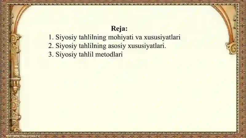 Siyosiy tahlilning mohiyati va xususiyatlari 2