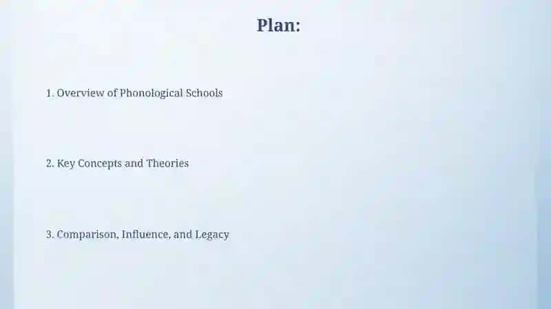 Phonological Schools 2