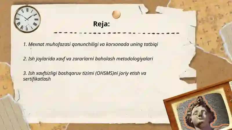 Mexnat Muhofazasi va Ergonomika 2