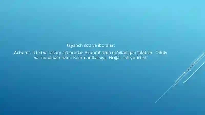 BOSHQARISHDA AXBOROT VA KOMMUNIKATSIYA REJA 2