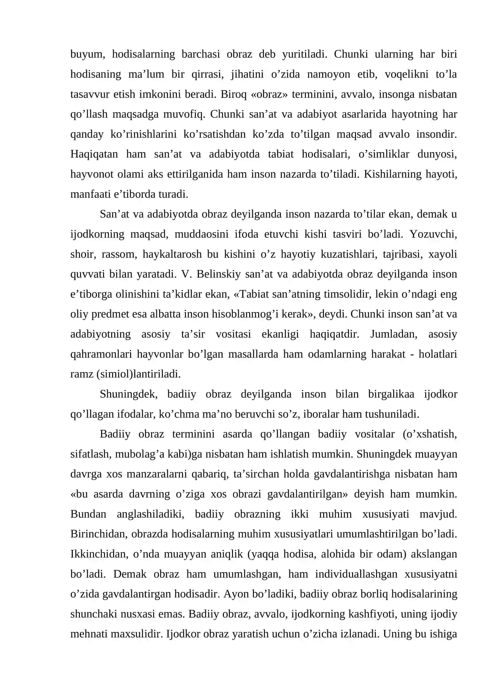 Realistik, romantik xayoliy-fantastik, majoziy-ramziy obrazlar 2