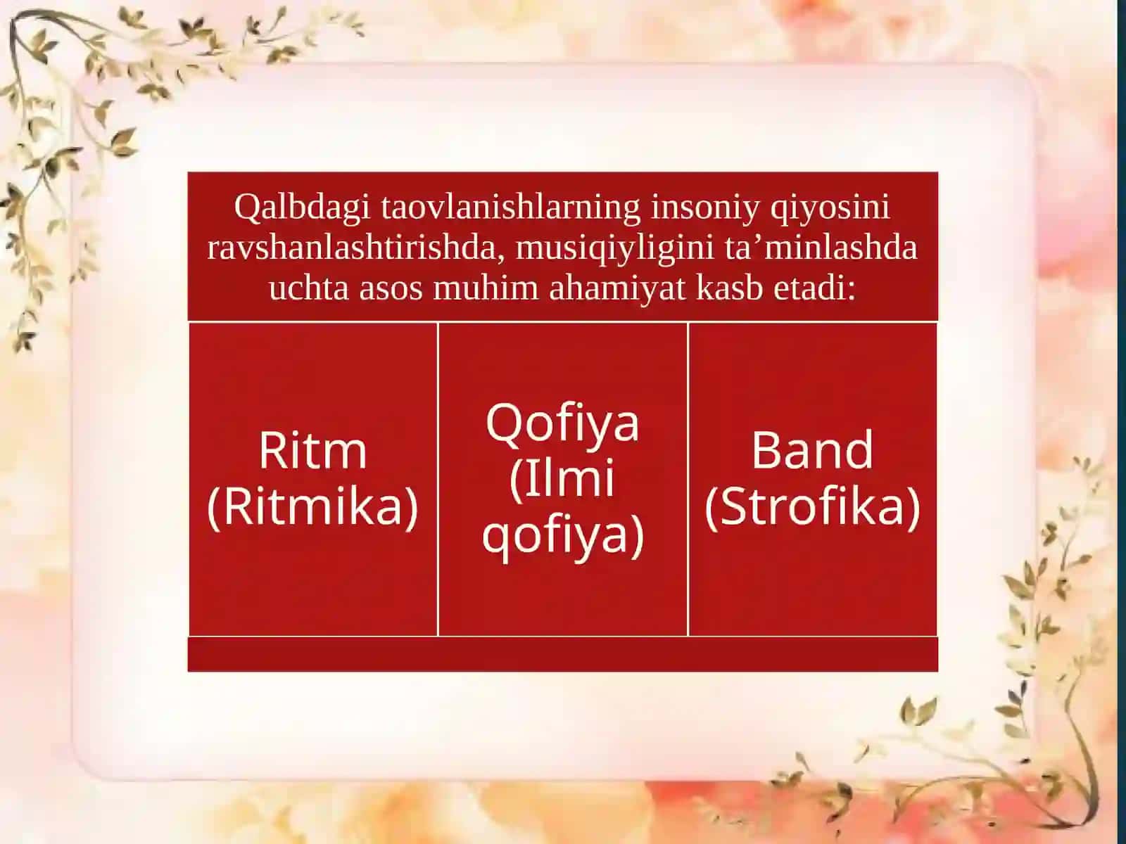 SHE’RIY ASARNING O‘ZIGA XOSLIGI 2